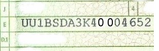 Neue Zulassung die siebzehnstellige Identnummer